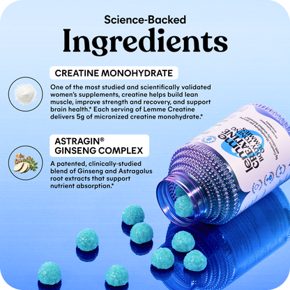 Lemme Creatine Gummies (Blue Raspberry)