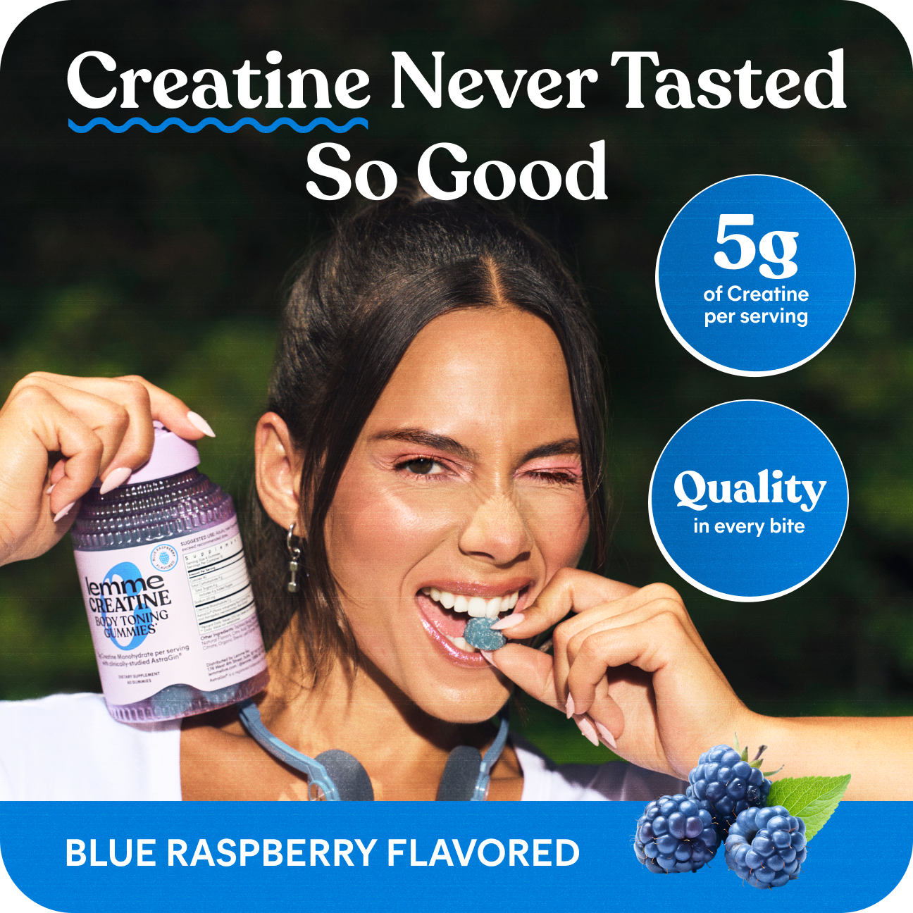 Lemme Creatine Gummies (Blue Raspberry)