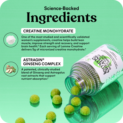 Lemme Creatine Gummies (Sour Apple)