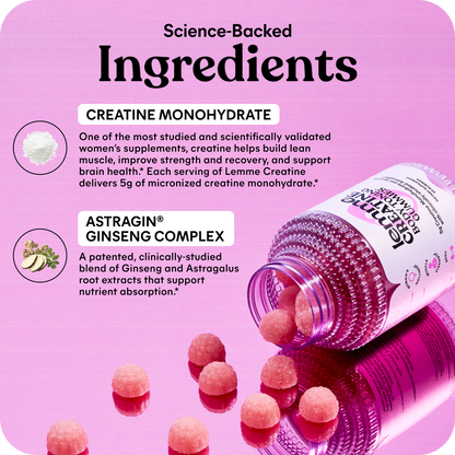 Lemme Creatine Gummies (Sour Strawberry)