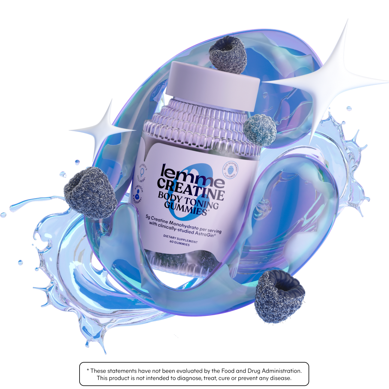Lemme Creatine Gummies (Blue Raspberry)